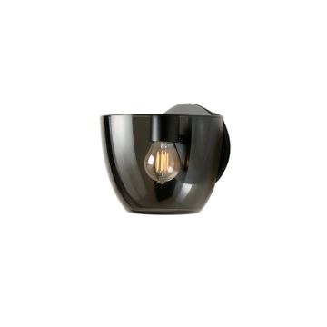 Cedar Dell Wall Sconce Mounted On A Plain Wall - Black