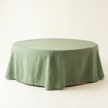 Sage Branch Flat Bed Sheet - Green (synthetic illustration; no displayed measurements)