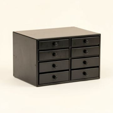 Alder Arc Small-Parts Storage Drawer Cabinet (synthetic illustration; no displayed measurements)