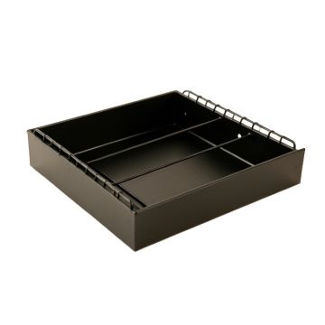Linden Field Empty Under-Desk Cable Tray - Black