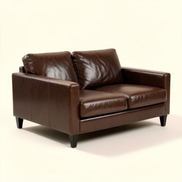 Robeson 80 '' Faux Leather Tuxedo Arm Sofa (synthetic illustration; no displayed measurements)