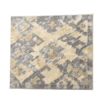 Albria Abstract Tufted Wool Beige/Gray Area Rug