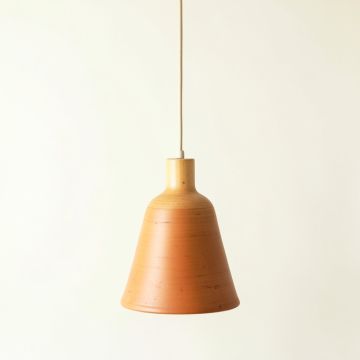 Glen Canyon Pendant Light Suspended From One Plain Cable - Terracotta (synthetic illustration; no displayed measurements)