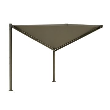 Manual Retraction Side Awning In Anthracite