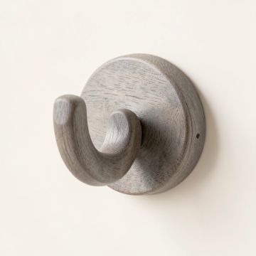 Bay Crest Wall-Mounted Robe Hook - Gray (synthetic illustration; no displayed measurements)