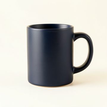 Summit Bridge Ceramic Mug - Navy (synthetic illustration; no displayed measurements)