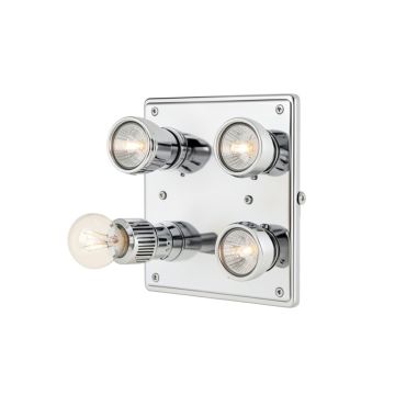 Haswell 4 - Light Led Dimmable Polished Chrome Flush Mount
