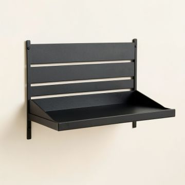 Holly Bend Wall-Mounted Entryway Organizer Shelf - Black (synthetic illustration; no displayed measurements)
