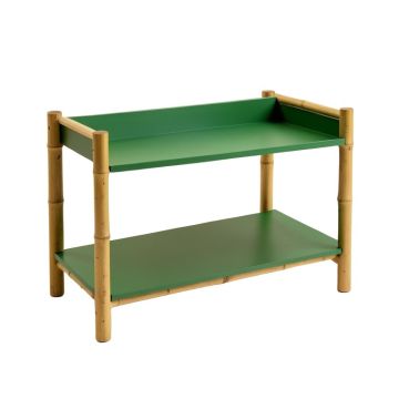 Maple Bridge Empty Countertop Canister Rack - Green