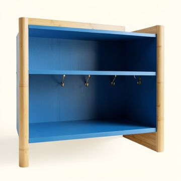 Shore Bluff Empty Mug-Storage Cabinet Insert - Blue (synthetic illustration; no displayed measurements)