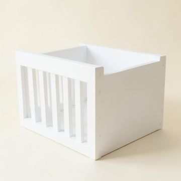 Hazel Canyon Empty Furniture-Style Litter Enclosure - White (synthetic illustration; no displayed measurements)