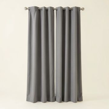 Ambesonne London 2 Panel Curtain Set (synthetic illustration; no displayed measurements)