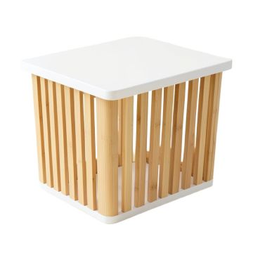 Alder Canyon Laundry Hamper - White
