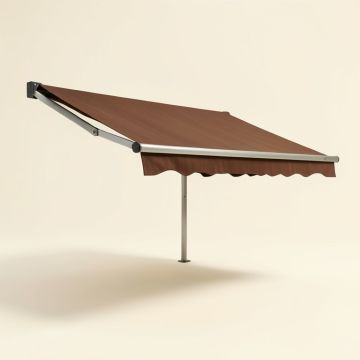118 '' D Side Awning In Coffee (synthetic illustration; no displayed measurements)