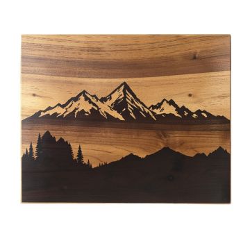 Canadian Rockies Vintage Advertisement Multi-Piece Image On Wood