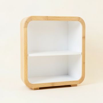 Hazel Arc Empty Mug-Storage Cabinet Insert - White (synthetic illustration; no displayed measurements)