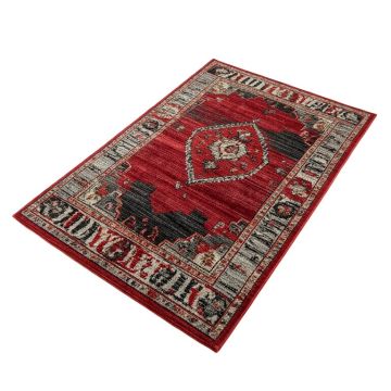 Rad Wave Power Loom Red/Gray/Black Rug