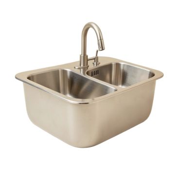 33 '' L X 21 '' W Farmhouse Apron Front Stainless Steel Double Bowl Kitchen Sink