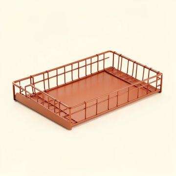Rowan Canyon Empty Under-Desk Cable Tray - Terracotta (synthetic illustration; no displayed measurements)