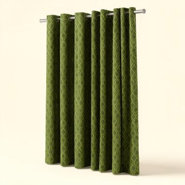 Hennessy Dot Lime Geometric Room Darkening Thermal Grommet Curtains/Drapes (synthetic illustration; no displayed measurements)