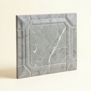 Oriental 2 '' X 4 '' Beveled Marble Mosaic Tile In Gray (synthetic illustration; no displayed measurements)