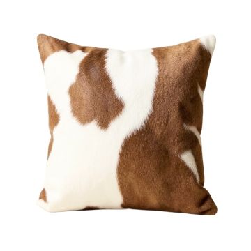 Iva Cow Hide Print Throw Pillow