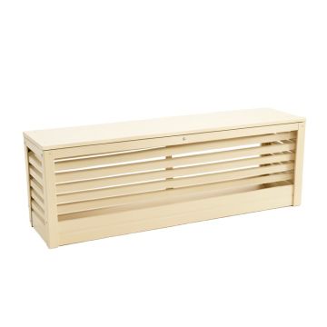 Juniper Brook Narrow Outdoor Storage Bench - Ivory