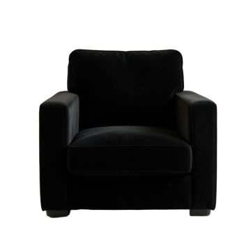 Cove Branch Upholstered Armchair - Black