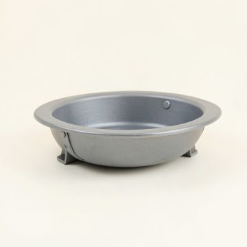 Dune Branch Empty Railing Planter With Integral Brackets - Gray (synthetic illustration; no displayed measurements)