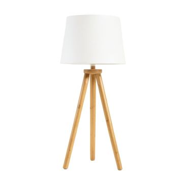Juniper Dale Floor Lamp With A Plain Fabric Shade - White