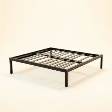 Aguie 43.31 '' Steel Bed Frame (synthetic illustration; no displayed measurements)