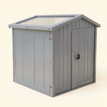 Skylight™ 4 Ft. W X 6 Ft. D Polycarbonate Lean-To Tool Shed (synthetic illustration; no displayed measurements)