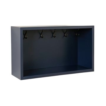 Elm Bluff Wall-Mounted Entryway Organizer Shelf - Navy