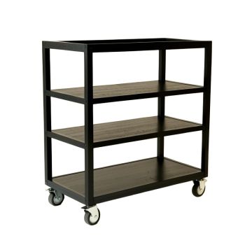 Juniper Dale Empty Rolling Workshop Cart - Black