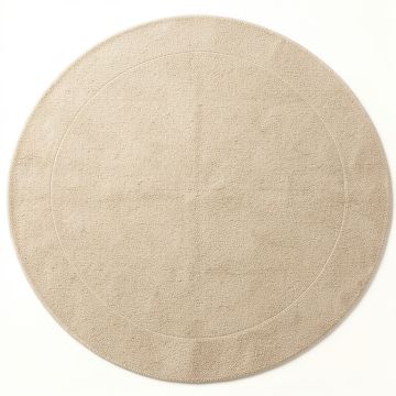 Heath Crest Round Area Rug - Beige (synthetic illustration; no displayed measurements)