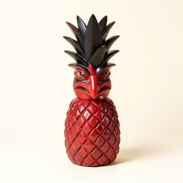 Tiki Mask Pineapple Ku Tropical Wall Decor (synthetic illustration; no displayed measurements)