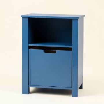 Elm Bluff Freestanding Pull-Out Hamper Cabinet - Blue (synthetic illustration; no displayed measurements)