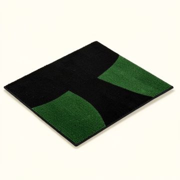 Lecanto Star Circle Monogram 34 '' X 22 '' Non-Slip Outdoor Door Mat (synthetic illustration; no displayed measurements)