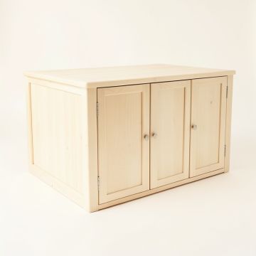 Summit Dale Empty Furniture-Style Litter Enclosure - Ivory (synthetic illustration; no displayed measurements)