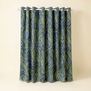 Hollenbeck Modern Paisley Room Darkening Grommet Curtain Panel (synthetic illustration; no displayed measurements)