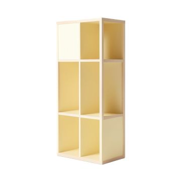 Oak Bend Narrow Cubby Tower - Cream