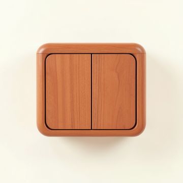 Linden Crossing Wall-Mounted Entry Cabinet - Terracotta (synthetic illustration; no displayed measurements)