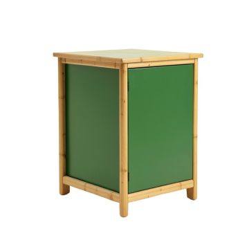 Juniper Brook Freestanding Pull-Out Hamper Cabinet - Green