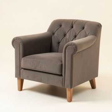 Fletchley 32 '' Wide Tufted Polyester Armchair (synthetic illustration; no displayed measurements)
