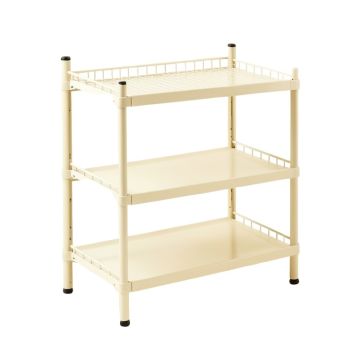 Cedar Bluff Empty Countertop Canister Rack - Ivory