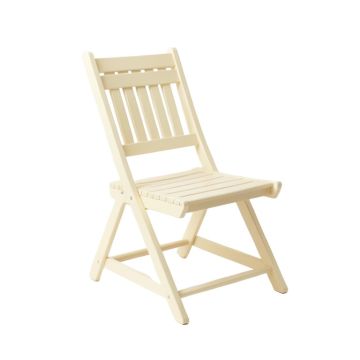 Briar Crossing Folding Outdoor Chair - Cream