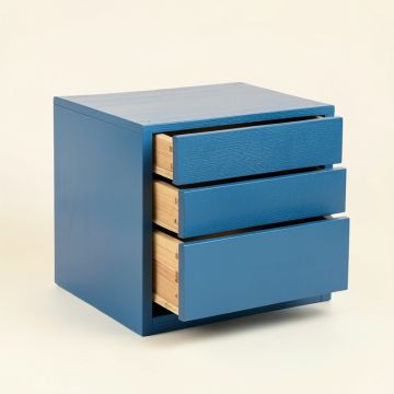Reed Bluff Small-Parts Storage Drawer Cabinet - Blue (synthetic illustration; no displayed measurements)