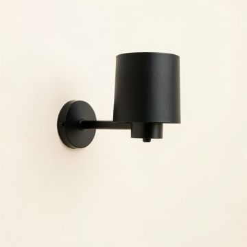 Alder Dale Wall Sconce Mounted On A Plain Wall - Black (synthetic illustration; no displayed measurements)