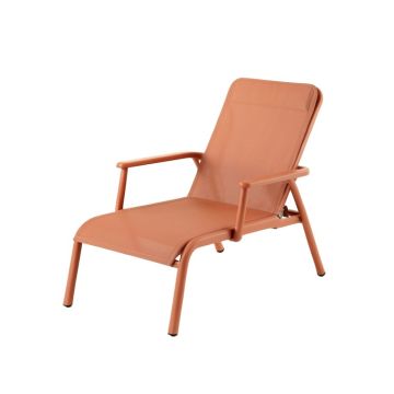 Rowan Branch Outdoor Lounge Chair - Terracotta (synthetic illustration; no displayed measurements)
