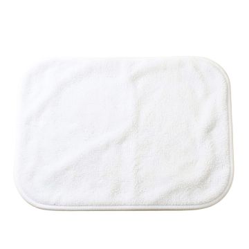 Field Falls Bath Mat - White
